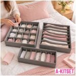 Set 3 Organizadores De Cajón Plegables Para Ropa Interior