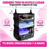 Organizador Colgante Plegable 3 Niveles Con Cierre Y Malla - Imagen 3