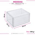 Caja Organizadora Exhibidora Multi Función Plástico y Acrílico - Imagen 3
