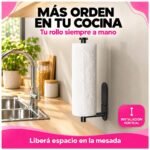 Toallero Y Porta Rollo De Pared Organizador Cocina Y Baño - Imagen 7