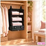 Organizador Colgante Plegable 3 Niveles Con Cierre Y Malla